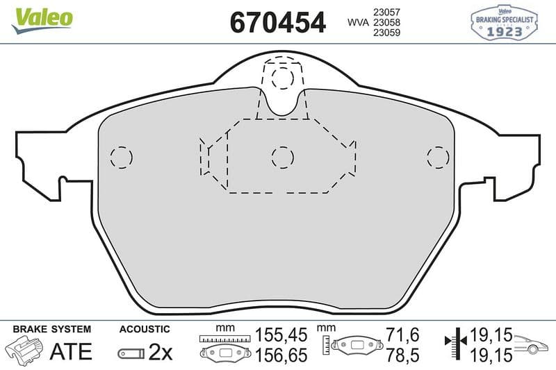 Ön Balata Astra G 1.8 00/05 Astra H 05=> Zafira 00=> Meriva 03=> Corsa C D 03=> Combo 04 — Foto