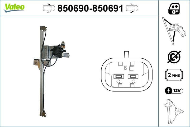 Cam Mekanizmasi Elektrikli On Sol Crafter Sprinter 06>MOTOR No: A0068205442 — Foto