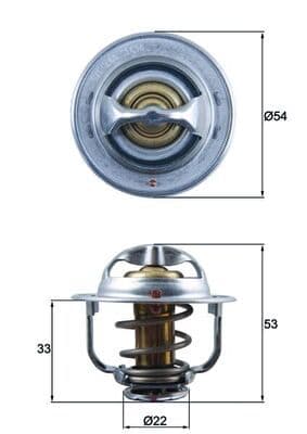 Termostat (89C)CORSA C-D-Meriva-Astra H-Mokka-Astra G-J 1.7 Y17DT-Z17DTH-Z17DTL — Resim