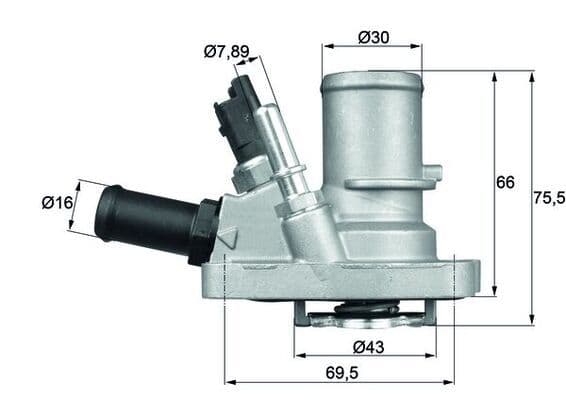 Termostat (Komple) G1006.88 ALBEA-DOBLO-LINEA-PUNTO-IDEA-BRAVO-500- 1.4 Bnz Li Müşr Lü (88C) — Resim