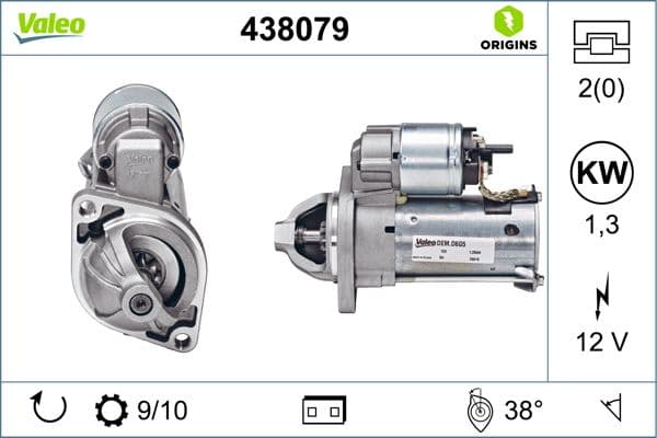 Mars Motoru (12V 1,3KW 9 Dis) A-Class W168 99>04 B-Class W245 05>11 — Foto
