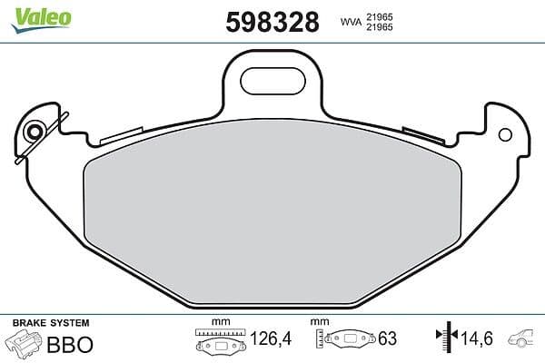 ARKA FREN BALATASI RENAULT LAGUNA 93>01 ESPACE III 96>00 1.6 1.8 1.9dCi 2.0 16V 2.2 3.0 — Foto