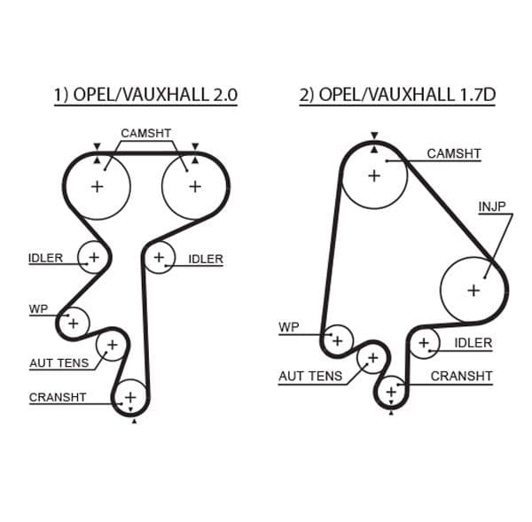 TRIGER KAYISI (176x240) OPEL VECTRA A ASTRA F 2.0 16V 1.7D 8V CT871 — Resim
