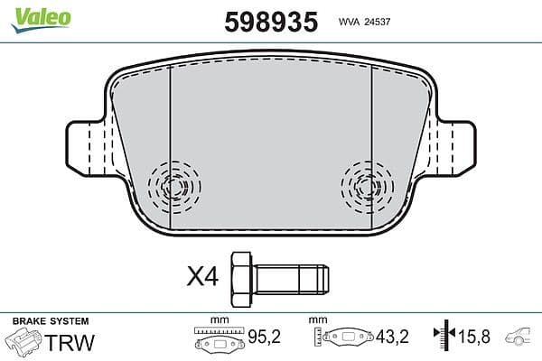 Arka Fren Balatasi Ford Focus GALAXY 06 — Foto