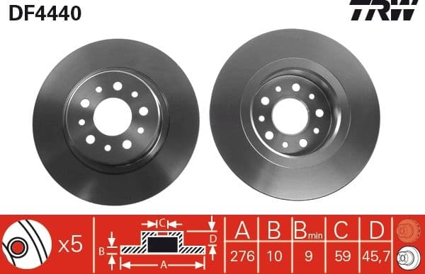 Arka Fren Aynasi Alfa Romeo 147 03> 156 02> Gt 03 — Takım (2 Adet) — Resim