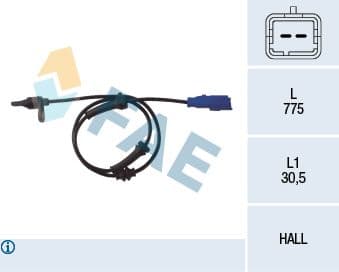 Abs Hiz Devir Sensörü Arka P1007-C2-C3 02 — Resim