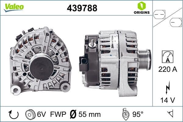 Alternator Sarj Dinamosu BMW F20 F30 N47 14V 220A — Foto