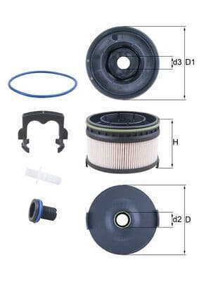 Yakit Filtresi Mercedes OM654 W205 C257 W213 C238 W463 C253 V167 W222 W447 W223 B907 B910 — Resim