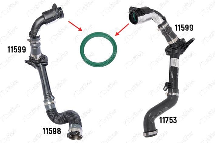 Turbo Borusu Contasi Fluence-Grand Scenic III-Kangoo-Megane III 1.5 DCI 09 — Foto