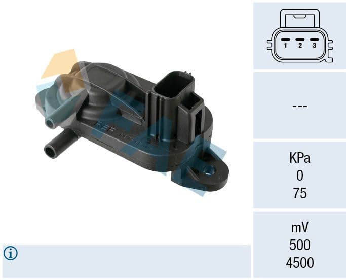 Egzoz Basinc Sensoru Focus II 07>11 1.6/2.0TDCI - Mondeo IV - Mazda 3 [Bk] — Resim