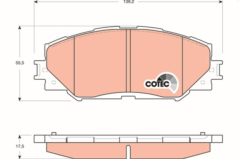 ÖN FREN BALATA TOYOTA AURIS. COROLLA 1.6L 1ZR-FE ZRE151 07-11 / 1.33L 1NR-FE NRE150 6 vites 10-12 — Resim