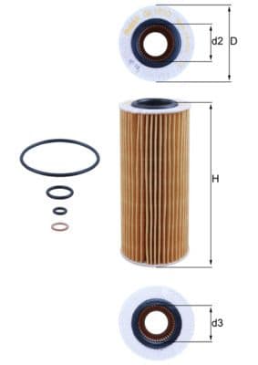 Yag Filtresi BMW M57N E46 E90 E91 E92 E93 E60 E61 E63 E64 E65 E66 E83 E53 E70 E71 — Resim