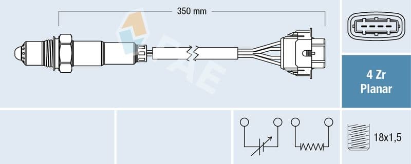 Oksijen Sensoru 1. Konum Insignia Astra J A16LET — Resim