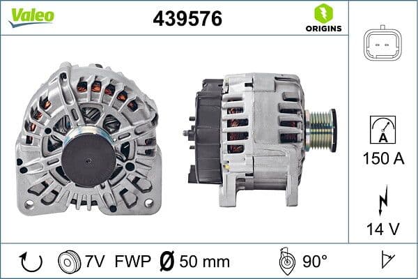Alternator 12V 150A Vivaro 2,0 CDTI Laguna II Trafic 2,0 DCI — Foto