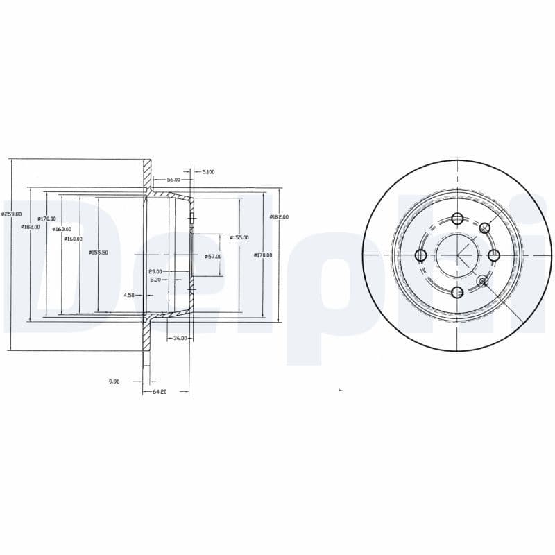 ARKA FREN AYNASI ASTRA F 1.6 1.8 2.0 (92>98) VECTRA A 1.8 2.0 GT (88>95) (260x10x4DL) — Takım (2 Adet) — Resim