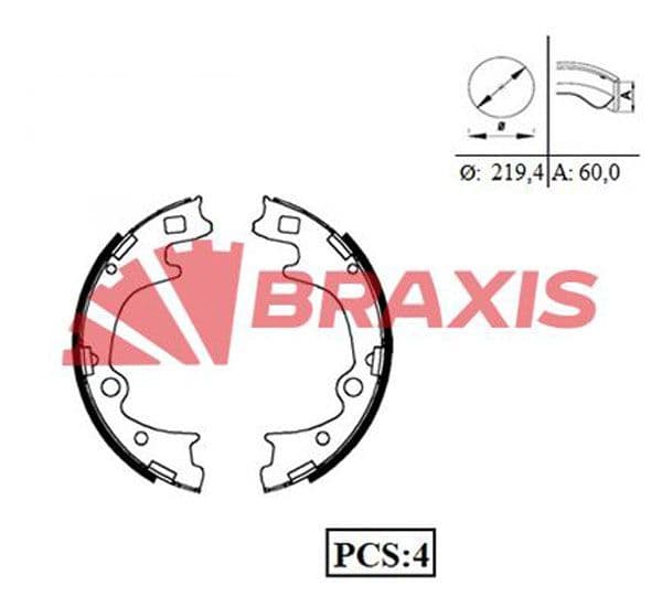 Arka Fren Balatası Pabuc Starex Kamyonet — Foto