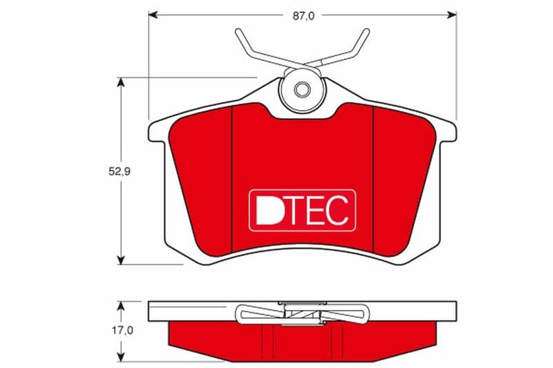 Disk Balata Dtec Arka Audi A1 (8X1. 8XK). A1 Sportback (8XA. 8XF). A2 (8Z0). A3 (8L1) 1997-2015 — Resim