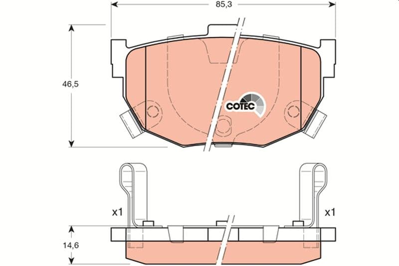 Arka Balata Elantra 2.0-1.8-1.6 2.0 Crdi (96=>01=> 7.06) Coupe 1.6I 16V (97-02)-2.0 (02=>8.09) — Resim