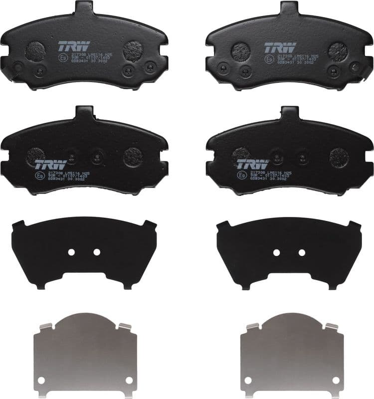 ÖN FREN BALATA HYUNDAI ELANTRA 1,6L G4ED benzinli 16v 04-06 - 131,5mm - tepeli tip — Resim