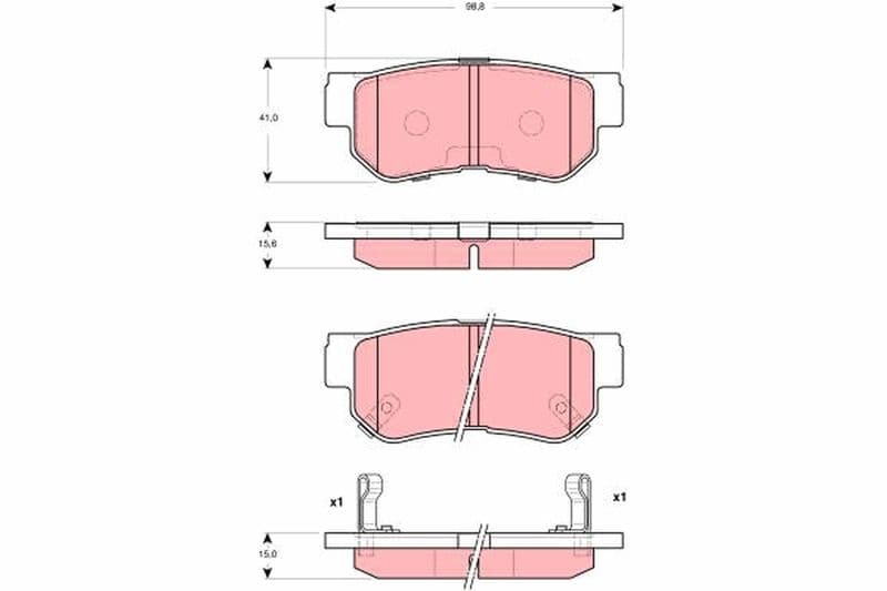 Arka Balata Hyundai Getz 02=> Santafe 01-06 Sonata 01=>06=>TUCSON 06=> Sportage 04 — Resim