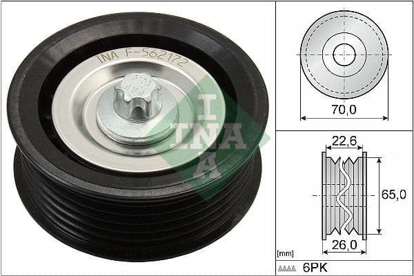 ALTERNATÖR GERGİ RULMANI ASTRA H -VECTRA C -SIGNUM (04-)-ZAFIRA (05-)1.9CDTI- PUNTO (05-) 1.9MTJx(C) — Resim