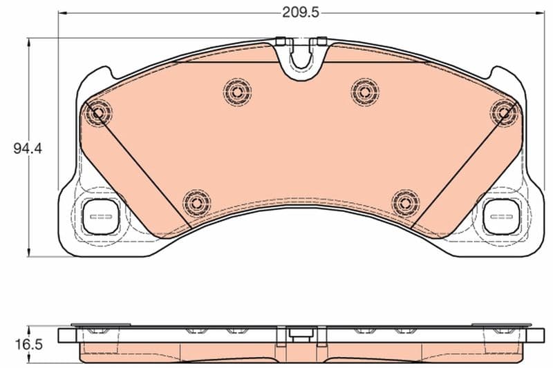 Ön Balata VW Touareg 3.0 V6-4.2 V8 10=> Porsche Cayenne 3.0-3.6-4.2-4.8 10 — Resim
