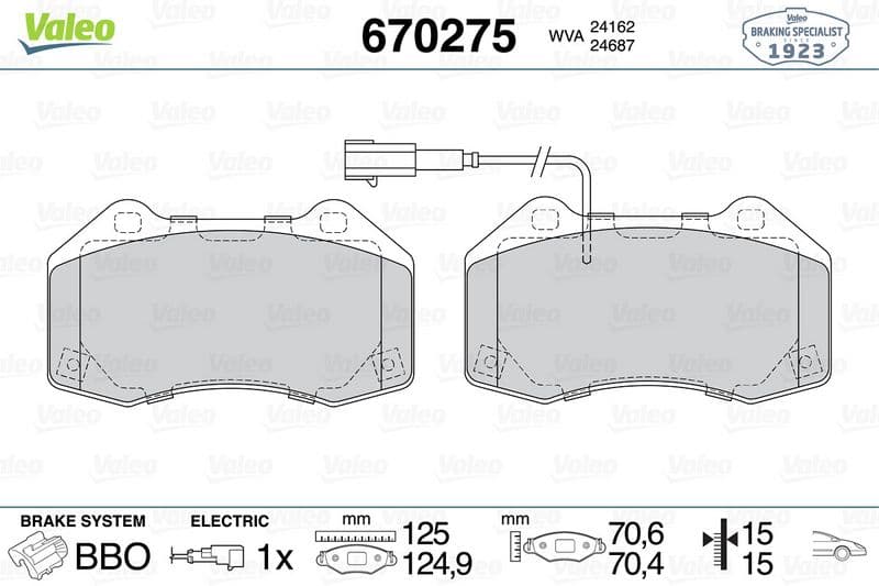 Ön Balata Fişli Grande Punto 199 1.4 Abarth 12/07=> Fiat 500 1.4 10=> Alfa Mito 1.4TJET 1.4T 08 — Foto