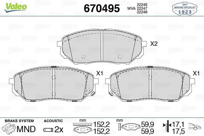 Ön Disk Fren Balatasi Hyundai Santa Fe 2.0D/2.2D/2.4 07/18> Kia Sorento 2.0D/2.2D/2.4/3.5 11/14 — Foto