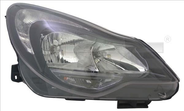 (20-C630-A5-2B) Sol Far Opel Corsa D (Siyah) 06> (Motorlu H7) — Resim