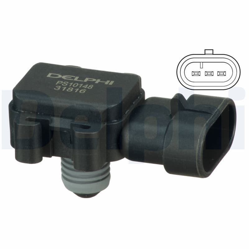 MAP Sensörü (Basinç Sensörü) Astra G-Combo C-Corsa C 1.7 Dti 16V 00> Y17DT-DTL (Dizel) — Resim