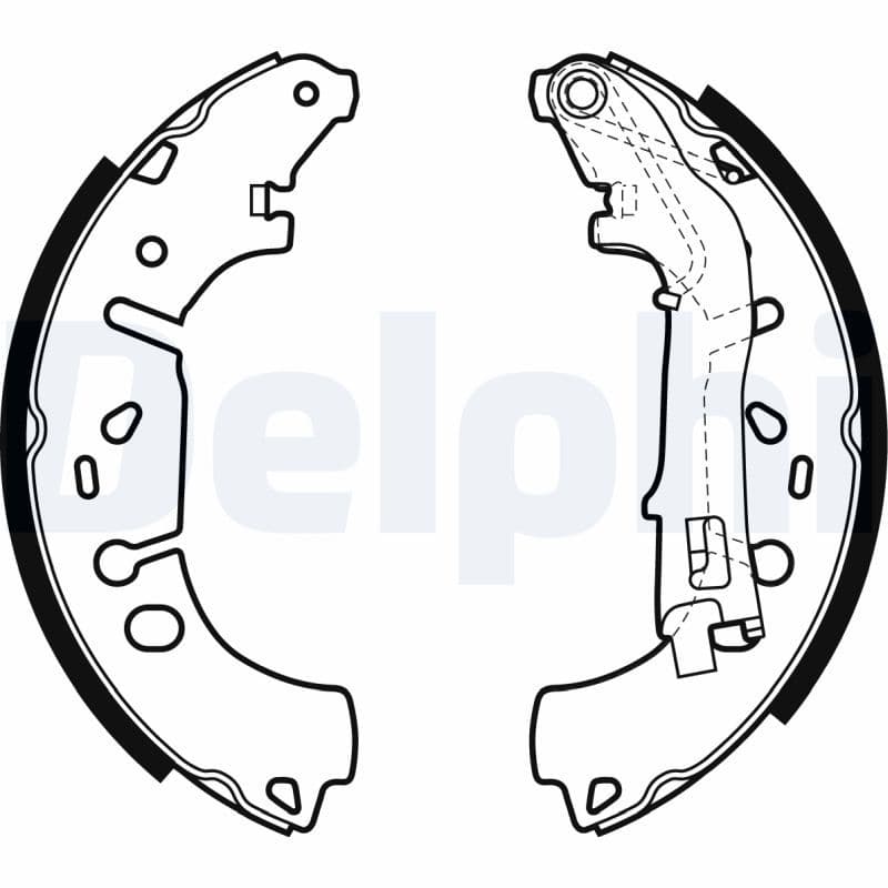 Arka Fren Balatasi (Pabuclu) Grande Punto Linea Fiorino 1,3JTD Multijet Grande Punto Linea 1,4 8V 06 / 07>OPEL Corsa D Nemo Bipper 1,4HDI — Resim