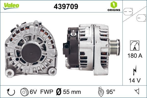 Alternator Sarj Dinamosu BMW E90 F10 14V 180A N47 N57 — Foto
