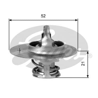 Termostat 82C (Hyundai EXCEL 1.5 90/95 / Kia Pride 1.3 96/01 / Sephia 1.5-1.6-1.8 96/ / Shuma 1.5-1.8 97/ ) — Resim