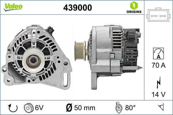 Alternator Konjektoru (Voltaj Regulatoru) Polo Classic A100 A80 Cordoba Ibiza 91>00 — Foto