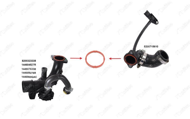 EGR BORUSU CONTASI DACIA DOKKER Express Kasa.büyük limuzin 1.5 Dci (FEAJ) K9K 612 -K9K 626 2012 — Foto