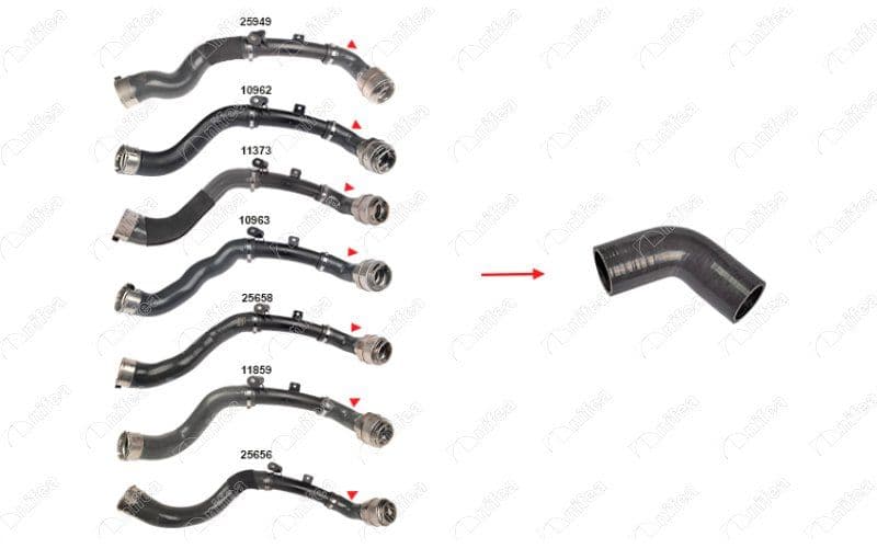 TURBO HORTUMU PLASTİK BORU HARİÇ OK İLE GÖSTERİLEN KÜÇÜK HORTUM MEGANE IV 15>CLIO V 19> CAPTUR II 20>KADJAR 15>DUSTER II 17>DOKKER 18>QASHQAI II 18>JUKE 19>X-TRAIL III 19> 1.0TCe 1.3TCe — Foto