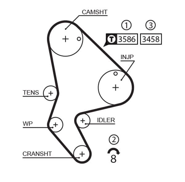 Triger Kayisi (141 DIS)(141X254) Partner Berlingo P206 P306 P307 C4 C5 Jumper Jumpy XSARA Scudo 2.0HDI - JTD — Resim