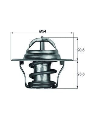 Termostat BORA-CADDY-GOLF-PASSAT-POLO-T5-SHARAN-OCTAVIA-FABIA-TOLEDO-IBIZA-CORDOBA-A3-A4-A6-TT (87C) — Resim