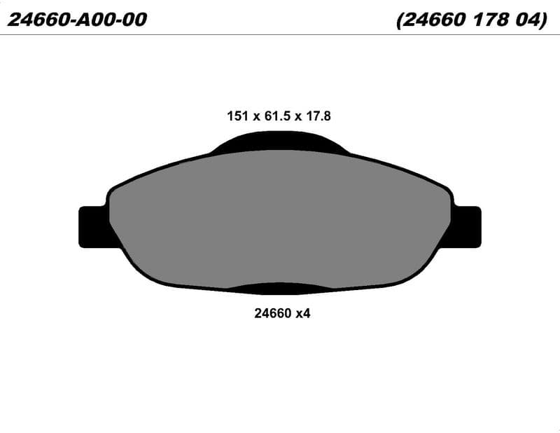 Ön Balata P308 1.4 1.6 Hdi 2.0 Hdi 07> P308 — Resim