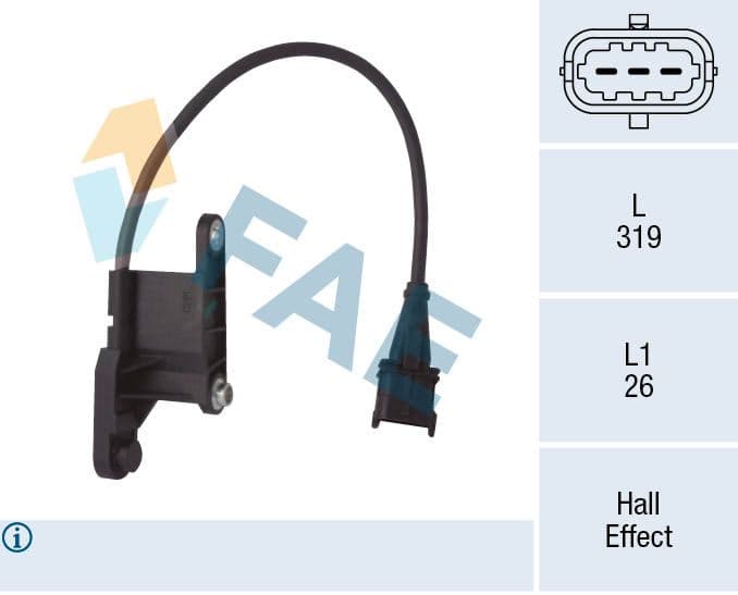 Eksantrik Devir Sensörü Astra G-Corsa C-Meriva A-Vectra B-Vectra C 1.4-1.6 Z14XE Z16XE — Resim