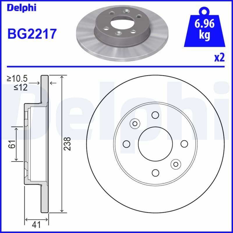 Fren Diski On 4D-238MM R9 R11 R19 EXPRES 1982 — Resim