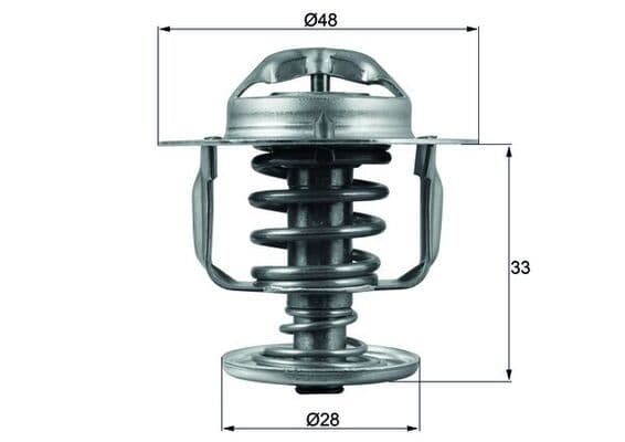Termostat (82C) Corolla 1.3 - 1.6 92->00 - Avensis 97->00 - RAV4 96->00 — Resim