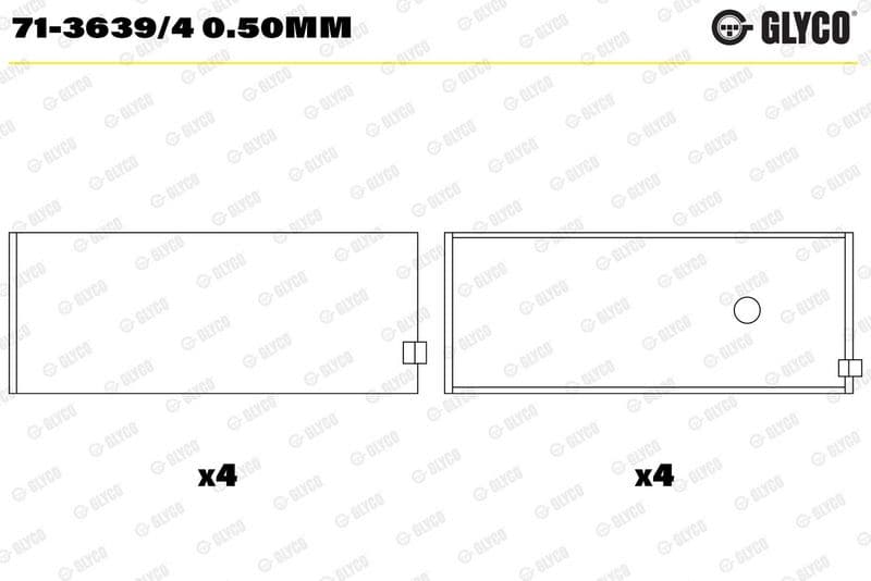 Kol Yatak 0.50MM Meriva A 03>10 Z16XE-Z16XEP-Z18XE Astra F 92>98 14NV-C14NZ-X14NZ-X14XE-C16NZ-C16SE-X16SZ-X16SZR-X1 Astra G 98>10 X14XE-Z14XE-X16XEL-Z16XE-Z16XEP-X18XE1-Z18XE Astra H 04>14 Z16XEP-A16XER-Z16XER-Z18XE-Z18XER-A18XER Astra J 10> A16XER-B #### — Teknik çizim