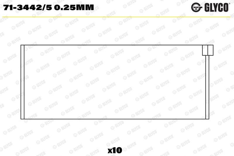 Kol YATAK(10)-0.25(VW Transporter 91-04)AJA — Teknik çizim