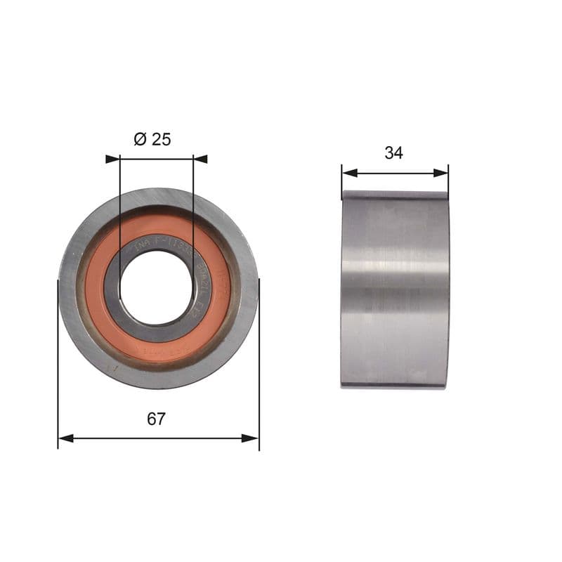 Triger Gergi Rulmani Fiat Ducato 2.5D 2.5TDI 2.8D 2.8TDI 2.8JTD Peugeot BOXER Citroen Jumper 2.8HDI Renault Master 2.8DTI S9W 2.5D S8U — Resim