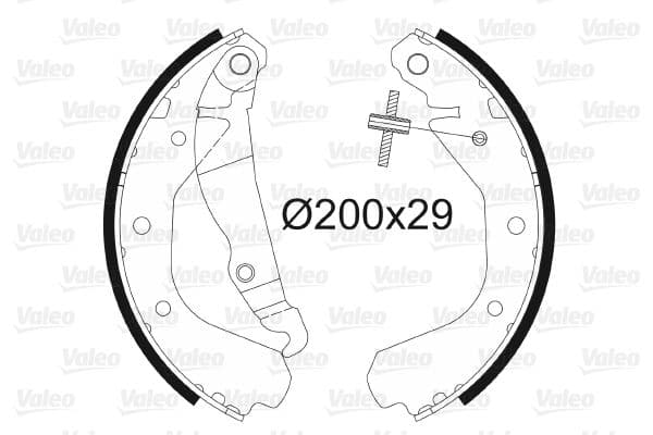ARKA PABUÇ BALATA COMBO (84-92)-CORSA A(84-93)-KADETT (83-92)(200x29)(GS6214) — Foto