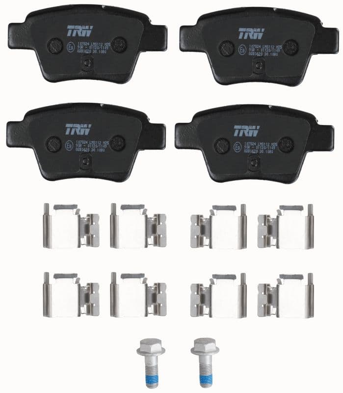 Arka Fren Balatasi Peugeot P307 00> P307 SW 02> P307 CC 03> P207 06> Citroen C4 04>08> Küçük Tip — Resim