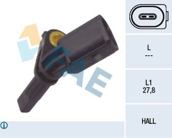 ABS Sensoru Sag AMAROK-CADDY3-GOLF5-6-PASSAT-JETTA-T5-A3-LEON 04 — Resim
