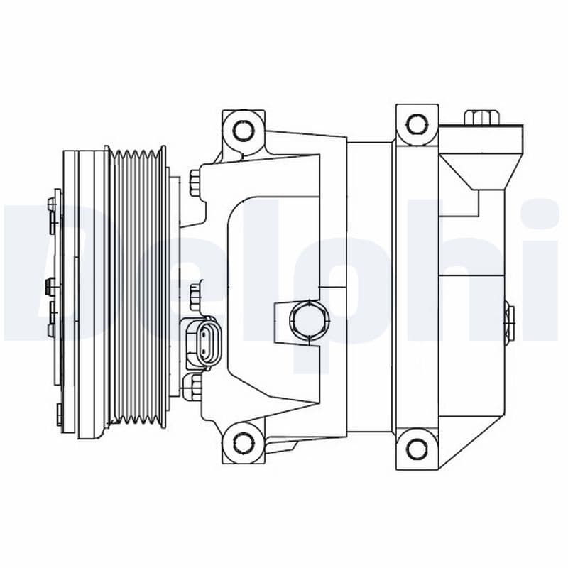 KLİMA KOMPRESÖRÜ CHEVROLET AVEO 1.2 08> KALOS 1.2 05> (106mm) — Resim