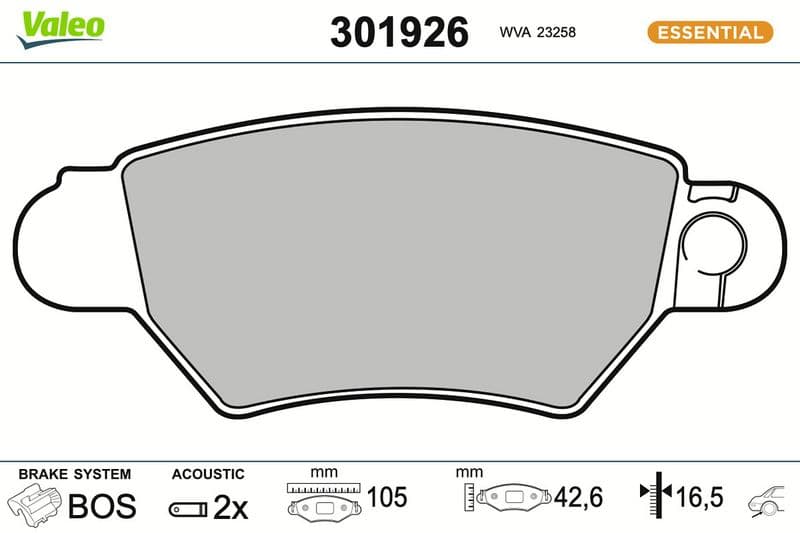Arka Fren Disk Balata Astra G 98>05 Zafira A 98>05 Corsa C-Combo C 03>09 — Foto